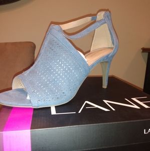Lane Bryant 12W blue heels